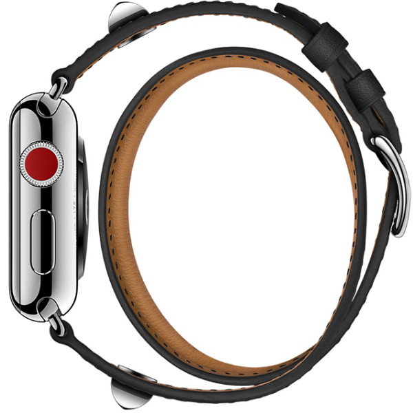 بند اپل واچ 3 هرمس زنانه 38 میلیمتری مدل Noir Swift Leather Double Tour Médor 4 بند اپل واچ 3 هرمس زنانه 38 میلیمتری مدل Noir Swift Leather Double Tour Médor - تصویر 4