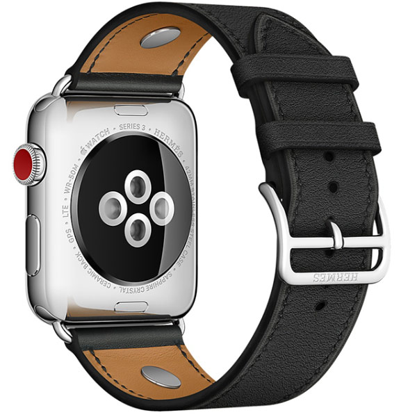 بند اپل واچ 3 هرمس مردانه 42 میلیمتری مدل Noir Swift Leather Single Tour Médor 2 بند اپل واچ 3 هرمس مردانه 42 میلیمتری مدل Noir Swift Leather Single Tour Médor - تصویر 2