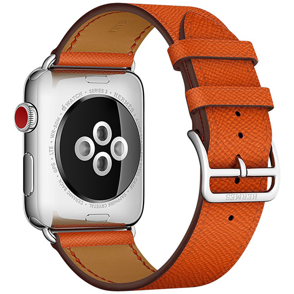 بند اپل واچ 3 هرمس مردانه 42 میلیمتری مدل Feu Epsom Leather Single Tour 2 بند اپل واچ 3 هرمس مردانه 42 میلیمتری مدل Feu Epsom Leather Single Tour - تصویر 2