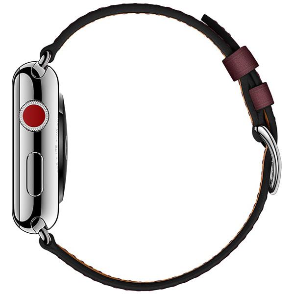 بند اپل واچ 3 هرمس زنانه 38 میلیمتری مدل Bordeaux Swift Leather Single Tour 3 بند اپل واچ 3 هرمس زنانه 38 میلیمتری مدل Bordeaux Swift Leather Single Tour - تصویر 3