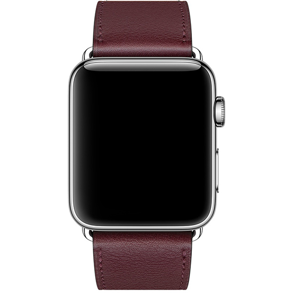 بند اپل واچ 3 هرمس مردانه 42 میلیمتری مدل Bordeaux Swift Leather Single Tour 5 بند اپل واچ 3 هرمس مردانه 42 میلیمتری مدل Bordeaux Swift Leather Single Tour - تصویر 5