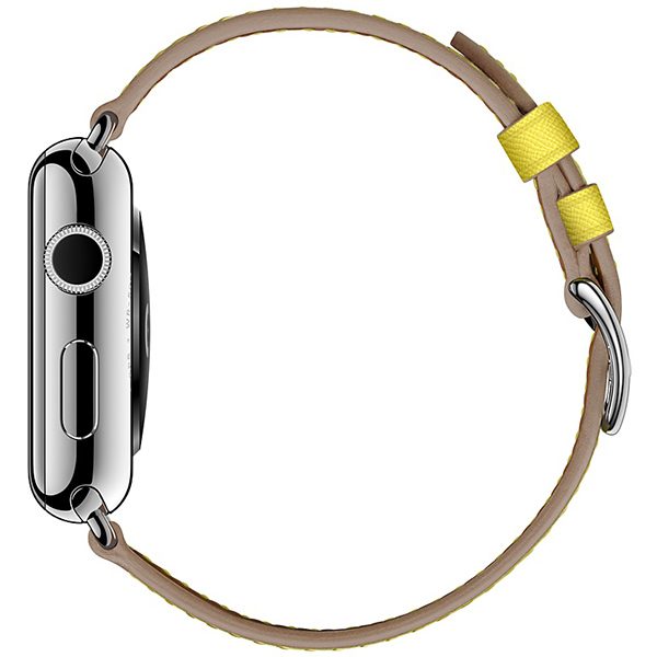 بند اپل واچ 3 هرمس مردانه 42 میلیمتری مدل Lime Epsom Leather Single Tour 3 بند اپل واچ 3 هرمس مردانه 42 میلیمتری مدل Lime Epsom Leather Single Tour - تصویر 3