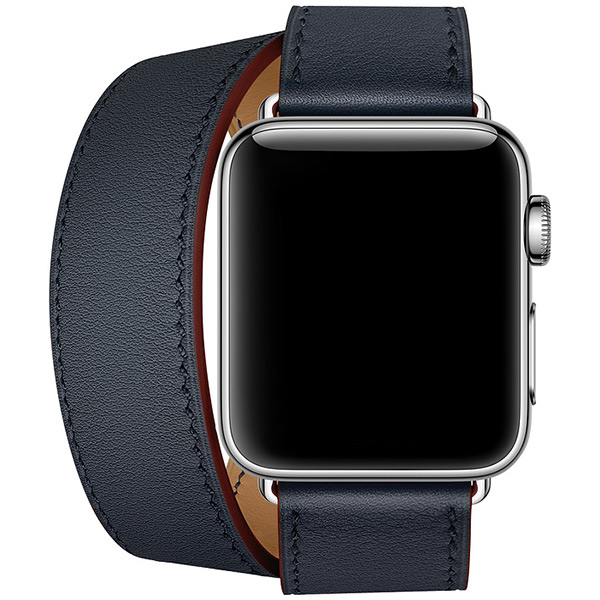 بند اپل واچ 3 هرمس زنانه 38 میلیمتری مدل Indigo Rouge H Swift Leather Double Tour 4 بند اپل واچ 3 هرمس زنانه 38 میلیمتری مدل Indigo Rouge H Swift Leather Double Tour - تصویر 4