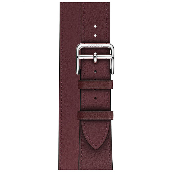 بند اپل واچ 3 هرمس زنانه 38 میلیمتری مدل Bordeaux Swift Leather Double Tour 1 بند اپل واچ 3 هرمس زنانه 38 میلیمتری مدل Bordeaux Swift Leather Double Tour