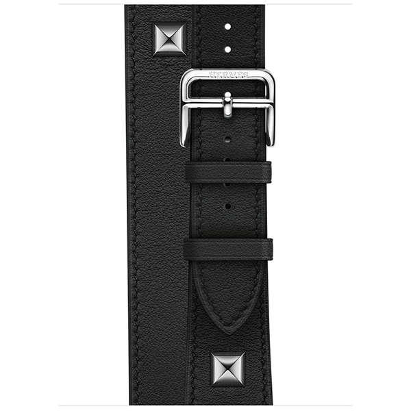 بند اپل واچ 3 هرمس زنانه 38 میلیمتری مدل Noir Swift Leather Double Tour Médor 1 بند اپل واچ 3 هرمس زنانه 38 میلیمتری مدل Noir Swift Leather Double Tour Médor