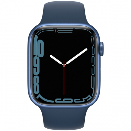 Apple Watch Series 7 Blue Aluminum Case with Abyss Blue Sport Band 45mm 1