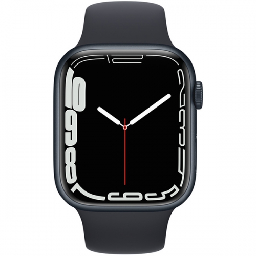 Apple Watch Series 7 Midnight Aluminum Case with Midnight Sport Band 45mm 3