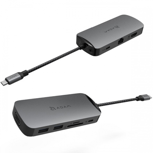 Adam Elements CASA HUB X USB C 3.1 10 port Hub Grey 3
