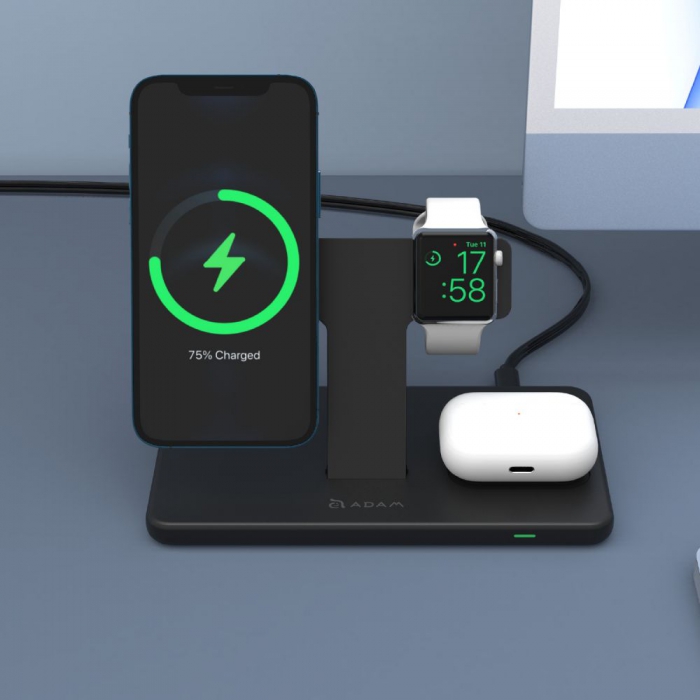 Adam Elements OMNIA M3 Magnetic 3 in 1 Wireless Charging Station 13