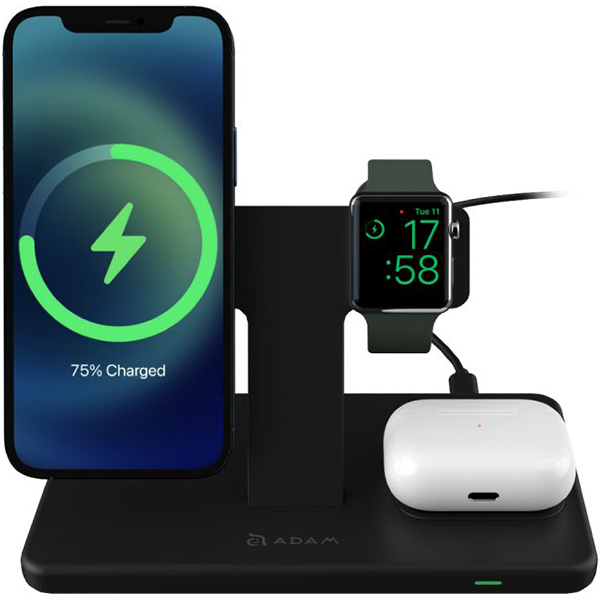 Adam Elements OMNIA M3 Magnetic 3 in 1 Wireless Charging Station 2
