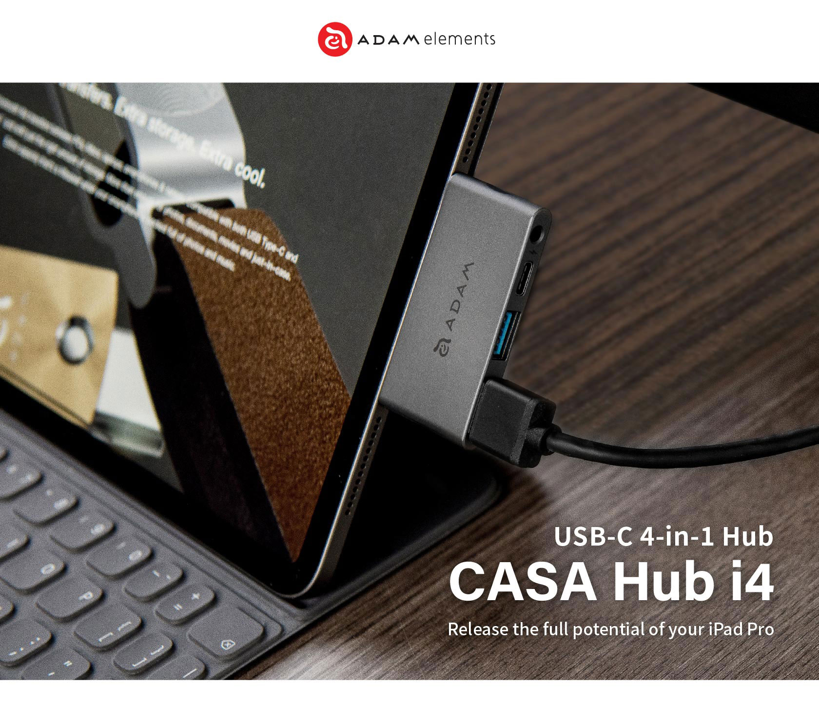 CASA Hub i4 USB 3.1 USB Type C USB C 4 Port Hub for iPad Pro 1