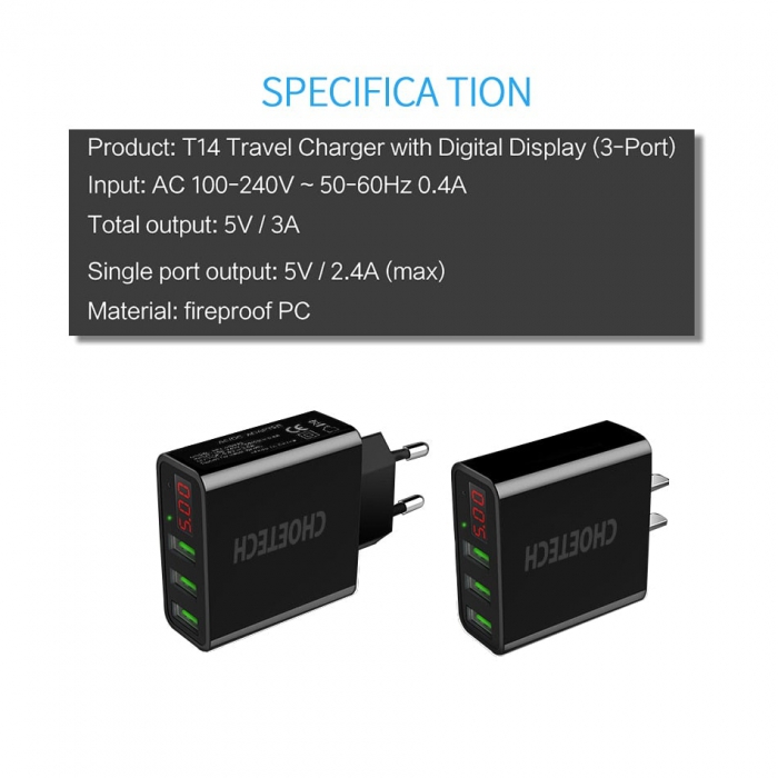 CHOETECH C0027 Quick Charge 2