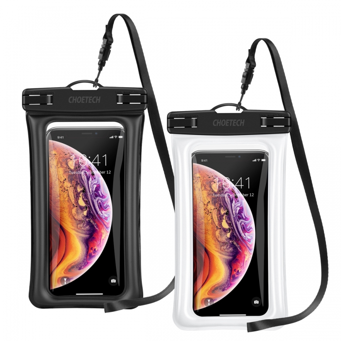 CHOETECH Floating Waterproof Case with Armband Neck Strap 2Pack 2