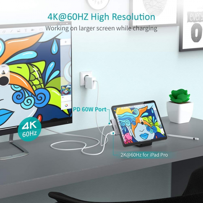 هاب حرفه ای CHOETECH چویتِک 4 پورت USB-C مدل HUB-M13 - تصویر 7