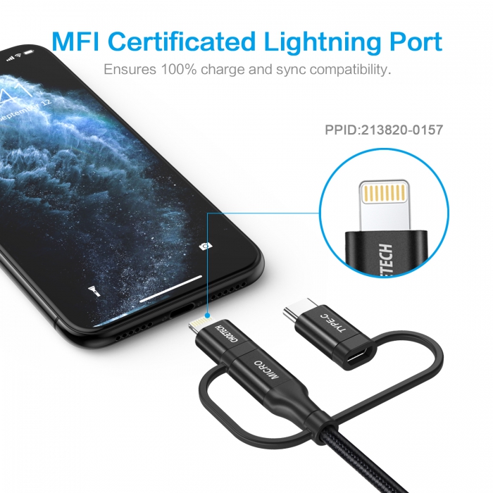 CHOETECH IP0030 MFi Certified Lightning Cable 5