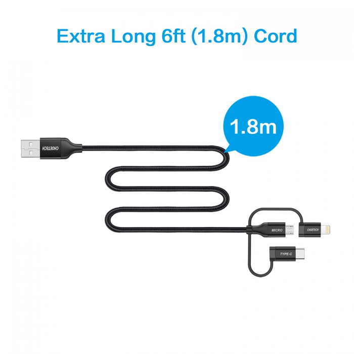 CHOETECH IP0030 MFi Certified Lightning Cable 7