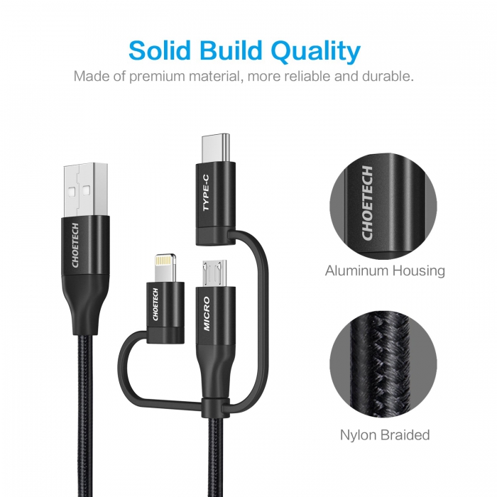 CHOETECH IP0030 MFi Certified Lightning Cable 9