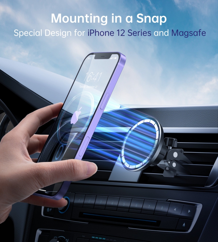 CHOETECH MAGNETIC CAR AIR VENT MOUNT FOR IPHONE BLACK AT0004 1
