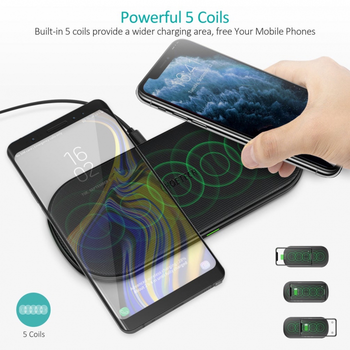 CHOETECH T535 S Dual Wireless Charger 6