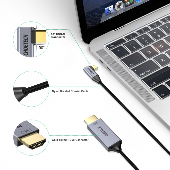 CHOETECH USB C to HDMI Cable XCH 1803 7