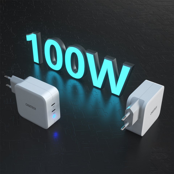 CHOETECH Wall Charger 100W Quick Charge PD6008 8