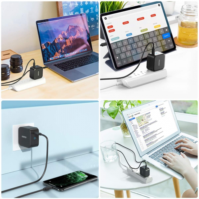 شارژر CHOETECH چویتِک 61 وات شارژ سریع پورت USB-C مدل Q6006 - تصویر 7