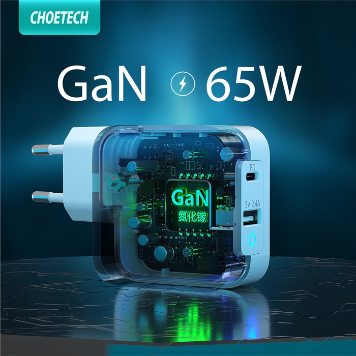CHOETECH Wall Charger 65W Quick Charge PD8002 9