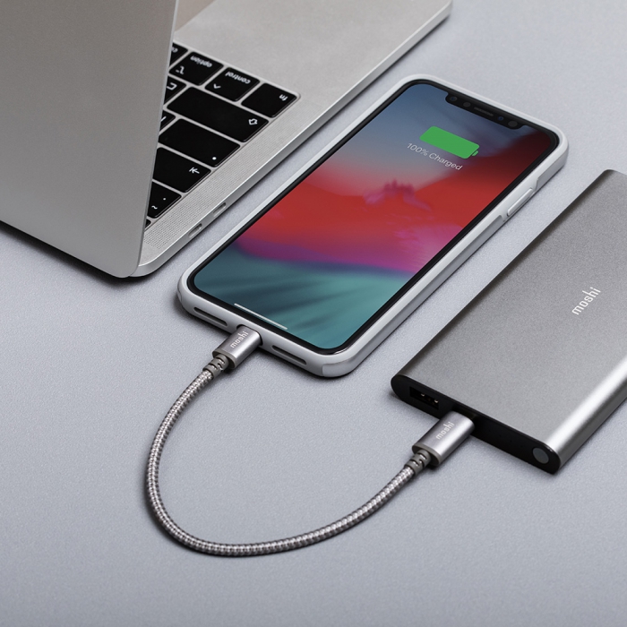 Moshi Integra USB C to Lightning Cable 0.25m Gray 7