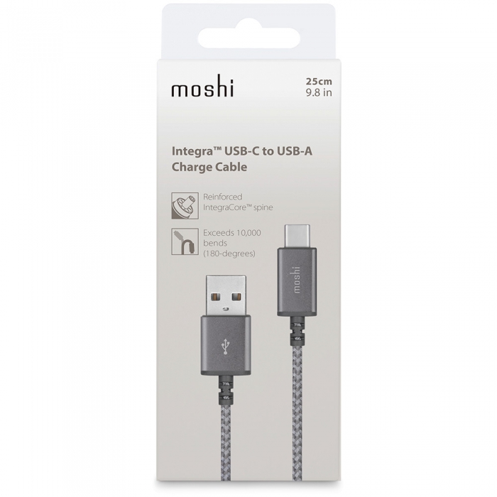 Moshi Integra USB C to USB A Cable 0.25cm Gray 8