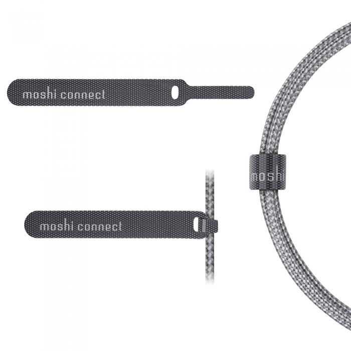 Moshi Integra™ Aux to Lightning Cable 4 ft 1.2m Gray 10