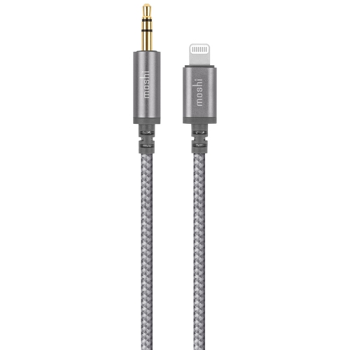 Moshi Integra™ Aux to Lightning Cable 4 ft 1.2m Gray 12
