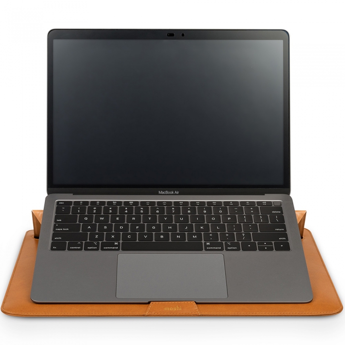 کیف موشی MOSHI مدل Muse 13 3-in-1 Slim Laptop Sleeve قهوه ای کاراملی - تصویر 20