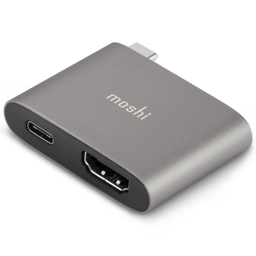 Moshi USB C to HDMI with Charging Adapter Titanium Gray 6
