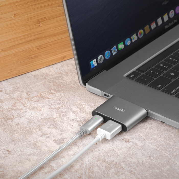 Moshi USB C to HDMI with Charging Adapter Titanium Gray 7