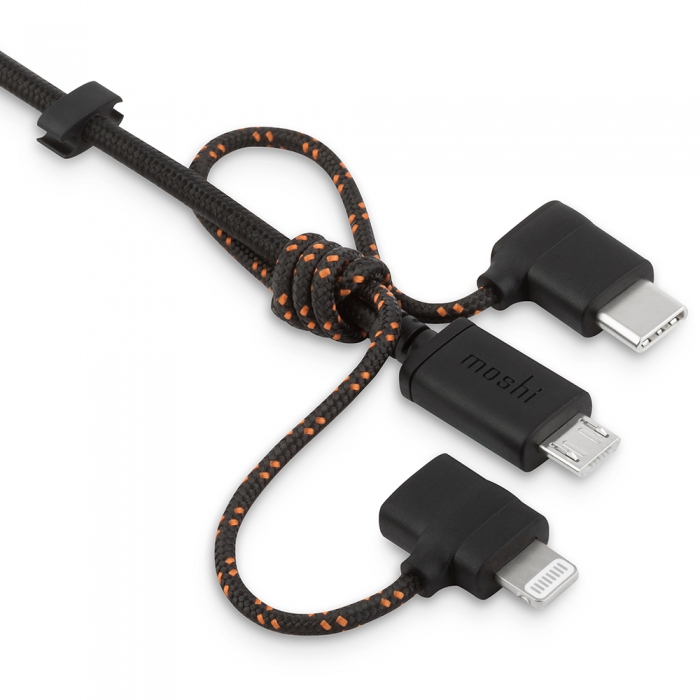 Moshi Universal Charging Lightning Cable Micro USB USB C 3 in 1 2