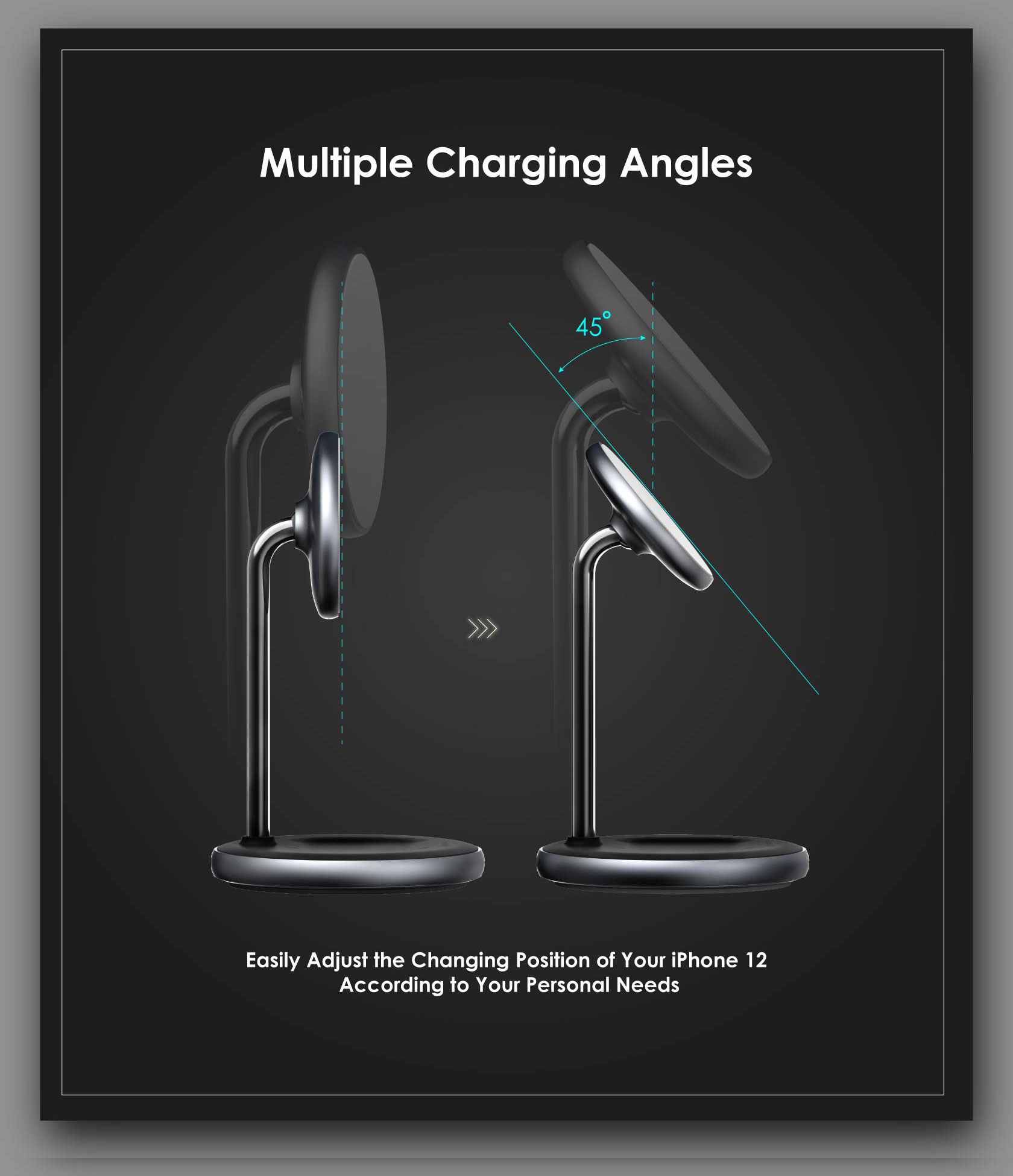 OMNIA M2 Magnetic 2 in 1 Wireless Charger 6