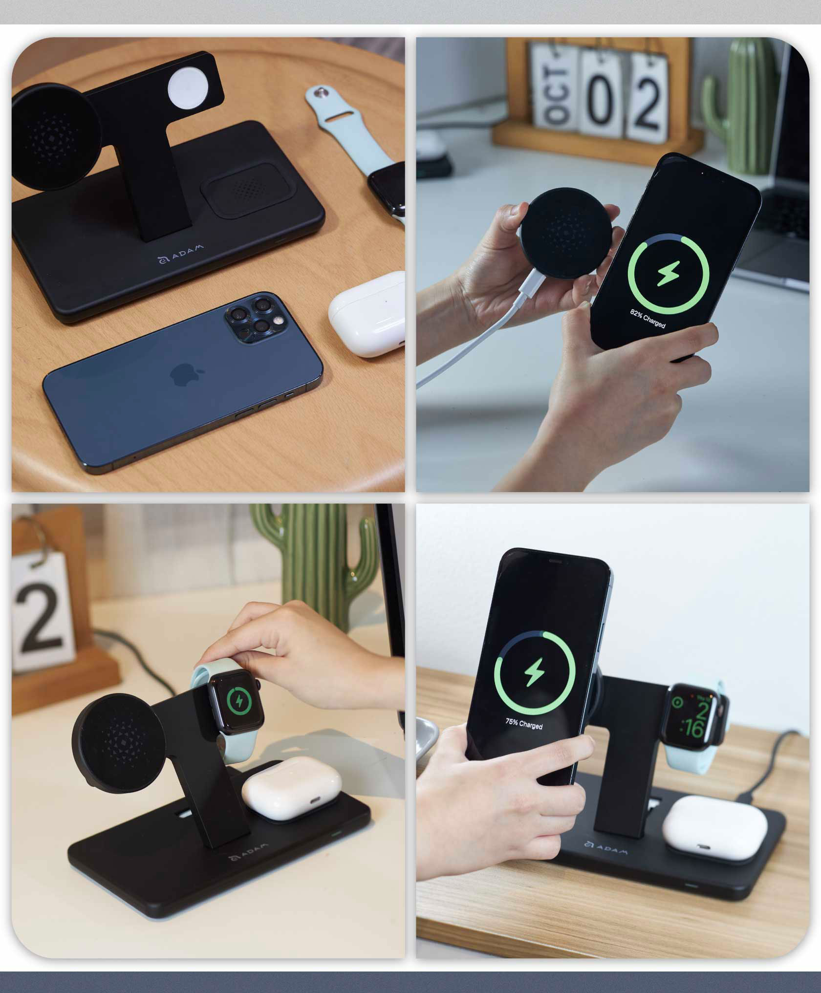 OMNIA M3 Magnetic 3 in 1 Wireless Charging Station 14
