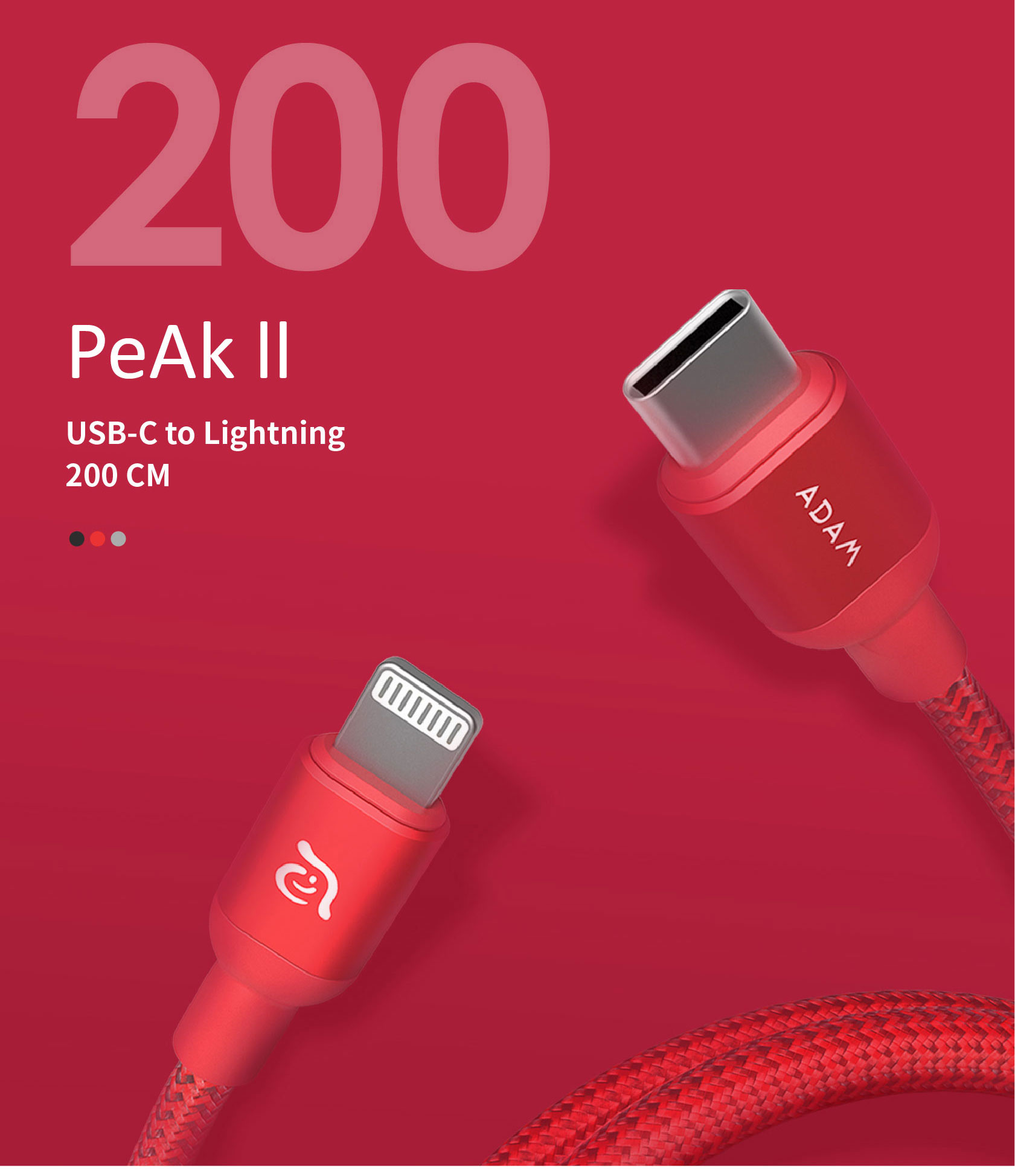 PeAk II C200B USB C to Lightning Cable 2