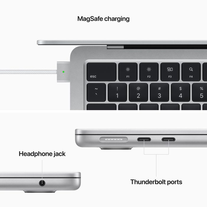 Apple Macbook Air 13.6 inch 2022 m2 Chip Silver 3