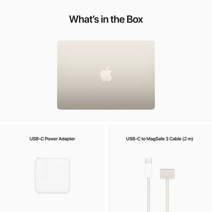 Apple Macbook Air 13.6 inch 2022 m2 Chip Starlight 9