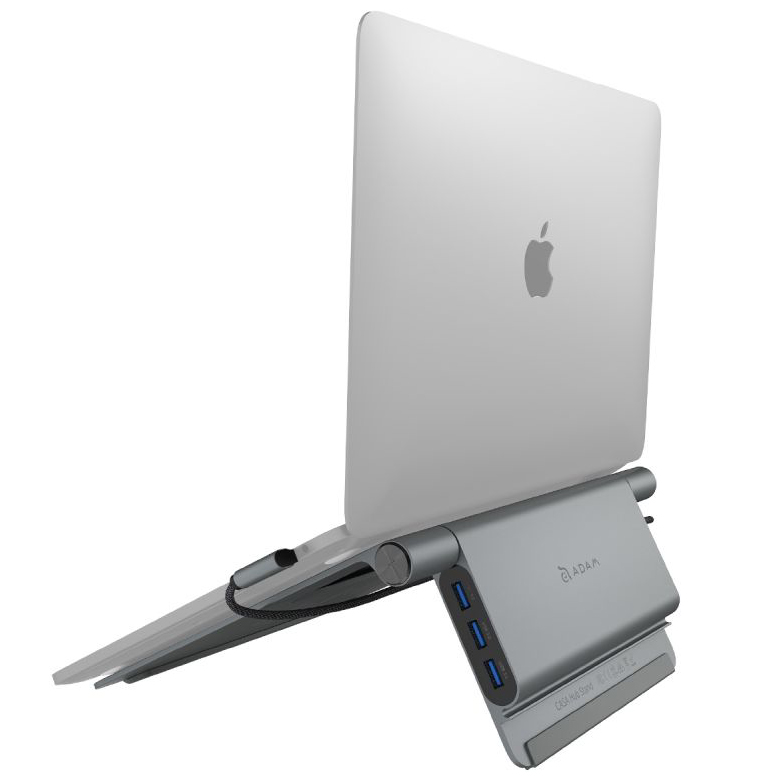 CASA HUB Stand USB C 5 in 1 Laptop Stand Hub 6