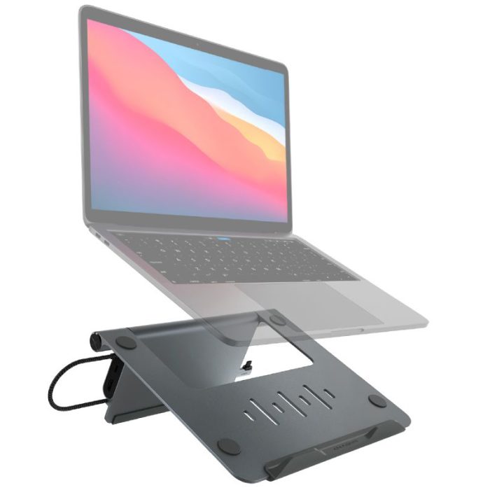 CASA HUB Stand USB C 5 in 1 Laptop Stand Hub 8