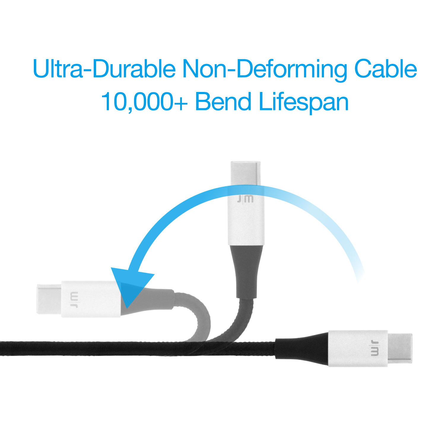 Just Mobile AluCable™ USB C to Lightning Cable 3