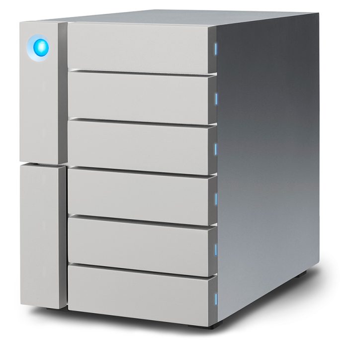 Lacie 6big 6 Bay Desktop RAID Storage Array 7200 RPM 2x Thunderbolt 3 and 1x USB 3 4