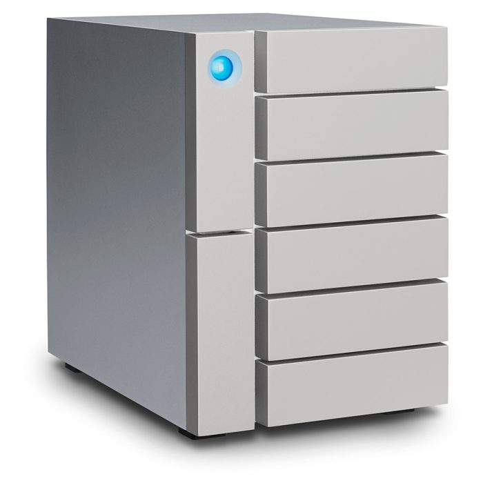 Lacie 6big 6 Bay Desktop RAID Storage Array 7200 RPM 2x Thunderbolt 3 and 1x USB 3 5
