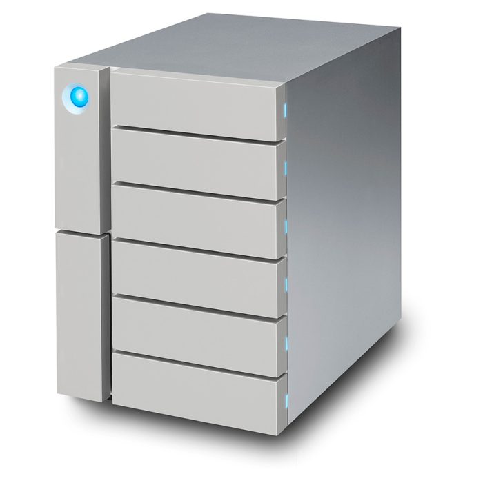 Lacie 6big 6 Bay Desktop RAID Storage Array 7200 RPM 2x Thunderbolt 3 and 1x USB 3 6
