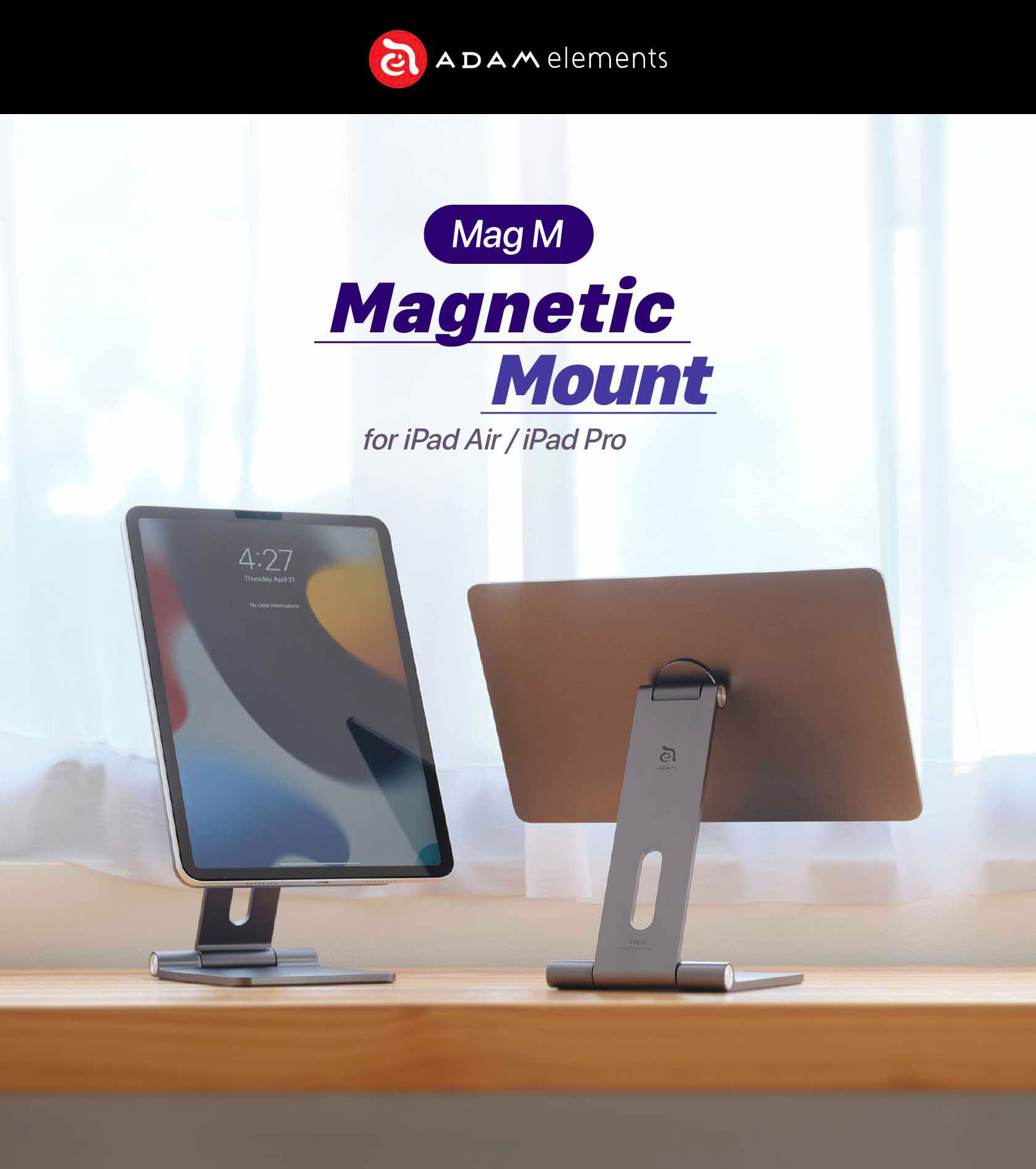 Mag M Magnetic Mount for iPad Air iPad Pro 1 1