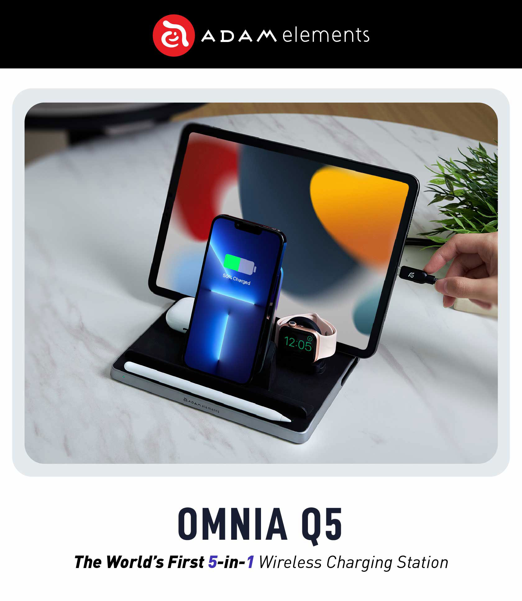 OMNIA Q5 5 in 1 Wireless Charging Station 1 1
