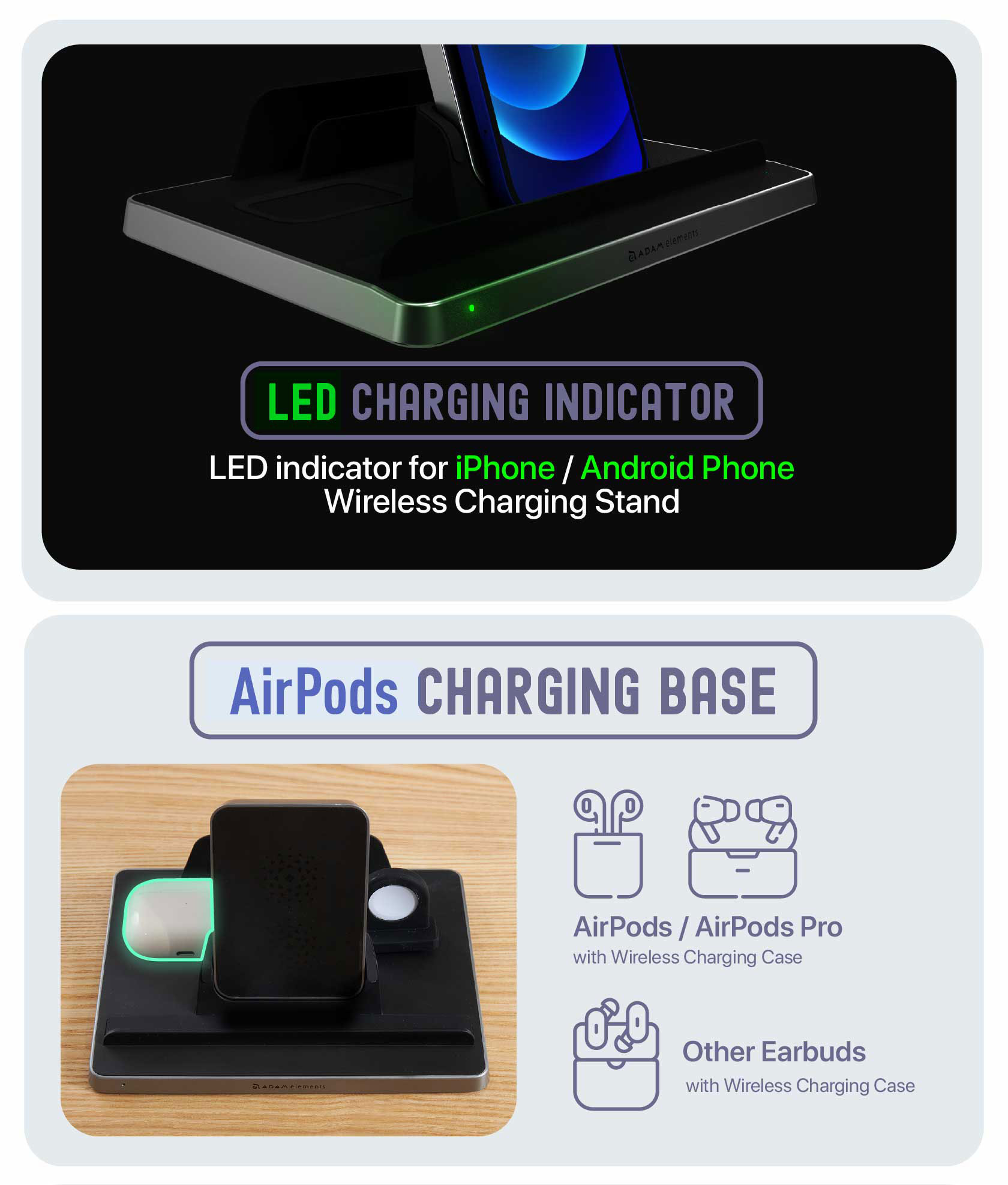 OMNIA Q5 5 in 1 Wireless Charging Station 6 1