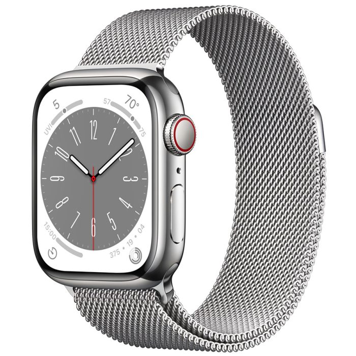 Silver Stainless Steel Case with Milanese Loop 2